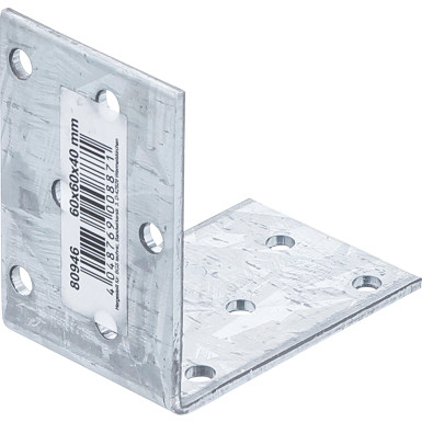 BGS Winkelverbinder 60 x 60 x 40 x 2,5 mm BGS Do it yourself 80946