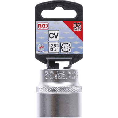 BGS Steckschlüssel-Einsatz Gear Lock | Antrieb Innenvierkant 12,5 mm (1/2"""") | SW 32 mm | 10232