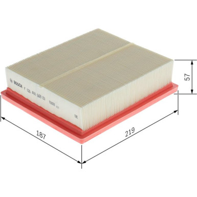 Luftfiltereinsatz | MITSUBISHI Eclipse Cross 17 | F 026 400 669