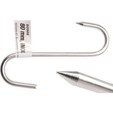 BGS Fleischerhaken Edelstahl 80 mm BGS Do it yourself 80908