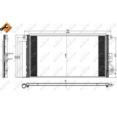 Kondensator, Klimaanlage EASY FIT 350227
