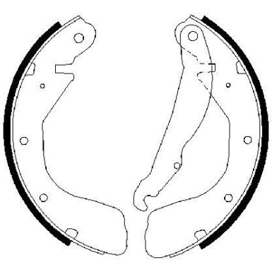 0 986 487 263 Bremsbackensatz