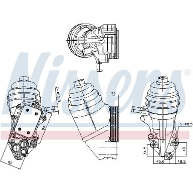 Ölkühler PKW Mercedes B180 1.6 12 FIRST FIT 91320