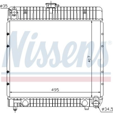 Wasserkühler PKW | MERCEDES W123,W126 | 62710