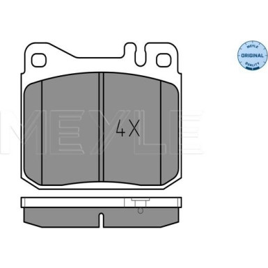 Bremsbelagsatz Db P. W123 76-79 | 252039215