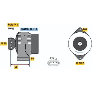 Lichtmaschine | SUZUKI Wagon R+ | 0 986 045 751 Lichtmaschine | SUZUKI Wagon R+ | 0 986 045 751