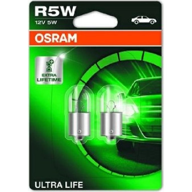 R5W Osram | 12V 5W BA15S UL SB2 | METALLSOCKEL Ultra Life SB2 | 5007ULT-02B