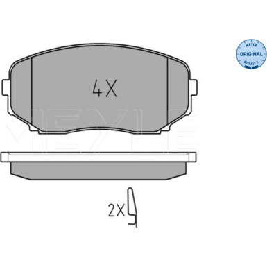 Bremsbelagsatz Mazda P. Cx-7 07- Mit Sensor | 025 245 4417/W