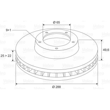 VALEO Bremsscheibe VALEO Bremsscheibe