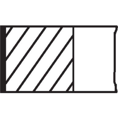 MAHLE Kolbenringsatz 011 54 N0
