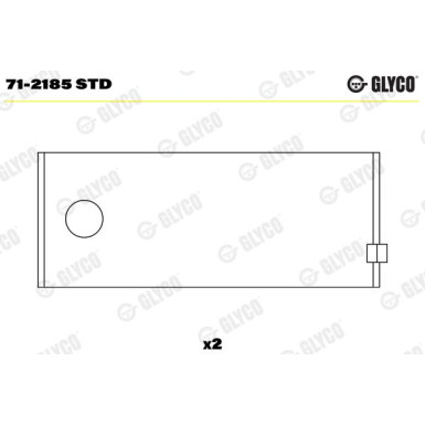 GLYCO Pleuellager 71-2185 STD