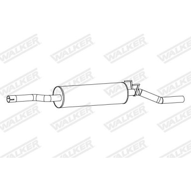 64 / Auspufftopf Mitte NISSAN Micra 1.3 K11 18319