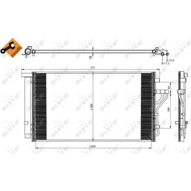 Kondensator, Klimaanlage EASY FIT 35998