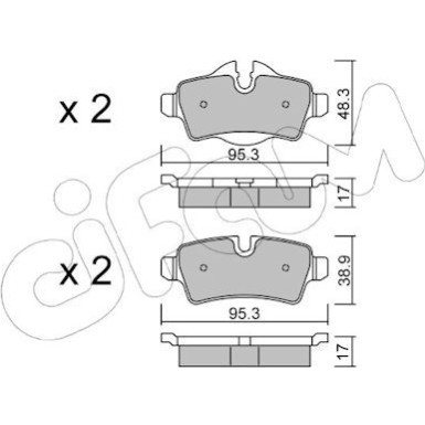 Bremsklötze HA | MINI 07 | 822-769-0