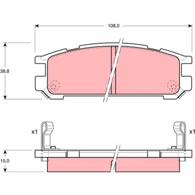 Bremsklötze HA | SUBARU Impreza,Legacy 89 | GDB990