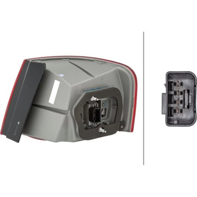 HECKLEUCHTE L 12 V HELLA | VW JETTA III 04-13 | 2SD 983 150-031 HECKLEUCHTE L 12 V HELLA | VW JETTA III 04-13 | 2SD 983 150-031