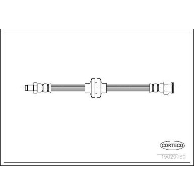 CORTECO Bremsschlauch | 19029780