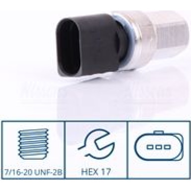 NISSENS Druckschalter, Klimaanlage 301098 FIRST FIT