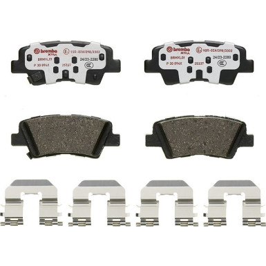BREMBO Bremsklötze Xtra HA | HYUNDAI Accent KIA 12 | P 30 094X BREMBO Bremsklötze Xtra HA | HYUNDAI Accent KIA 12 | P 30 094X