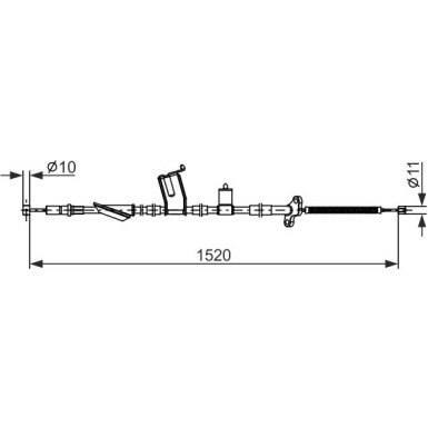 Handbremsseil | HONDA CR-V2 01-07 | 1987482916