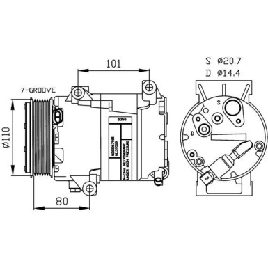 NRF Kompressor 32252 NRF Kompressor 32252