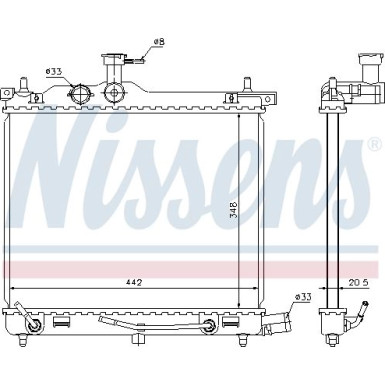 Wasserkühler PKW | HYUNDAI i10 1.1-1.2 AUT 08 | 67547