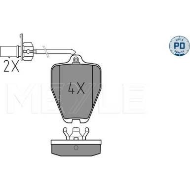 Bremsbelagsatz Vw P. A4 S4 Quattro 97-/A6 97 | 025 214 5418/PD