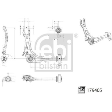 179405 Lenker, Radaufhängung 179405 Lenker, Radaufhängung