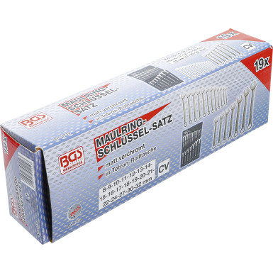 BGS Maul-Ringschlüssel-Satz | SW 8 - 32 mm | 19-tlg | 1219