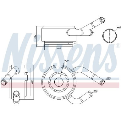 Ölkühler PKW Nissan Qashqai 07 FIRST FIT 91190