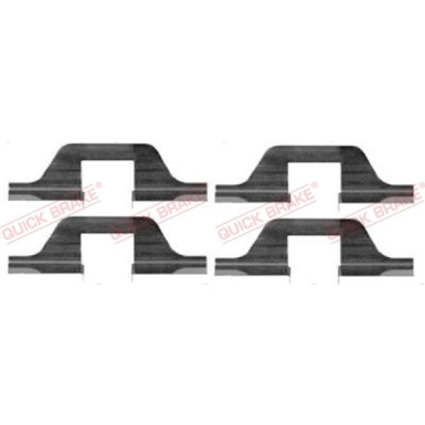 391-1263 Montagesatz f.Bremsklötze | VW Golf,Passat,SEAT,PEU 405 88 | 109-1263