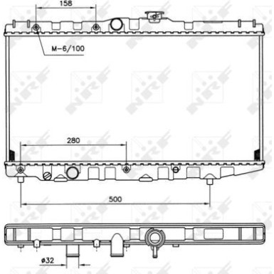 NRF Motorkühler | 507581