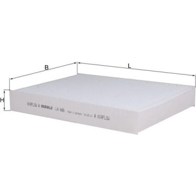 MAHLE Filter, Innenraumluft LA 686