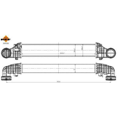 NRF Ladeluftkühler 309100