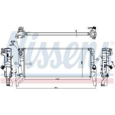 Wasserkühler PKW | BMW X1 (F48) 15 | 606246 Wasserkühler PKW | BMW X1 (F48) 15 | 606246