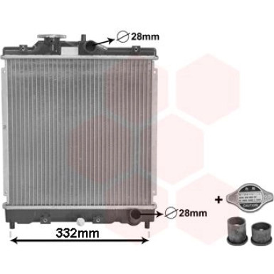 VAN WEZEL Kühler, Motorkühlung 25002031