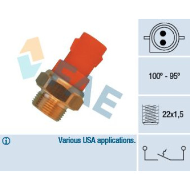 FAE Temperaturschalter, Kühlerlüfter 36340 FAE Temperaturschalter, Kühlerlüfter 36340