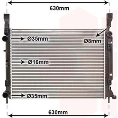 VAN WEZEL Kühler, Motorkühlung 43002469