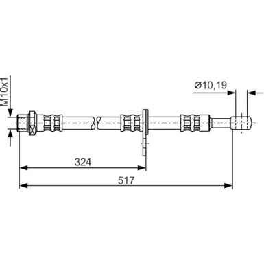 Bremsschlauch | SUBARU Impreza, Legacy | 1987481140