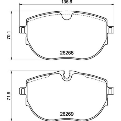 BREMBO Bremsklötze VA VW Multivan, T6 15 PRIME LINE P 85 187
