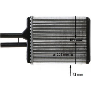 Wärmetauscher, Innenraumheizung BEHR AH 145 000S
