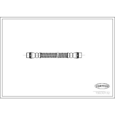 CORTECO Bremsschlauch | 19030132