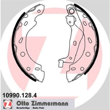 ZIMMERMANN Bremsbacken | 10990.128.4
