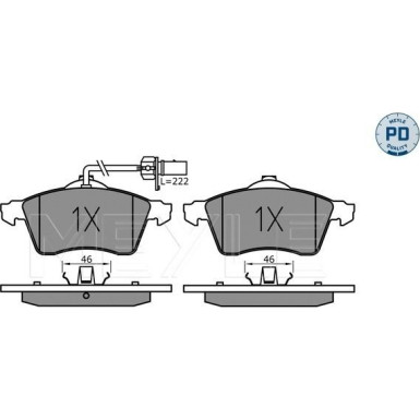 Bremsklötze VA Platinum | VW T4 15Zoll, LT 90 | 025 218 8519/PD