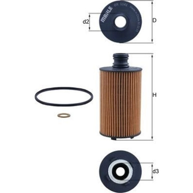 MAHLE Ölfilter | OX 1141D