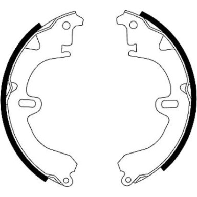 91032500 Bremsbackensatz 91032500 Bremsbackensatz