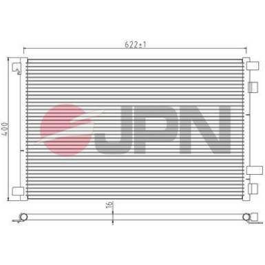 JPN Kondensator, Klimaanlage 60C9125-JPN