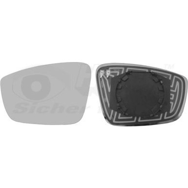 Spiegelglas, Außenspiegel Skoda Rapid konvex OE 5JA 857 521 C HAGUS 7617837