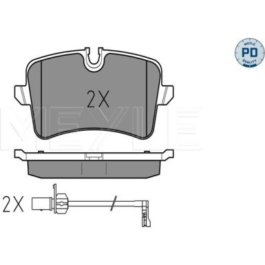 Bremsbelagsatz Vw T. A4/A5/Q5 07- 2.0-4.0/Quattro Disc 330Mm Mit Sensor | 025 246 0617/PD