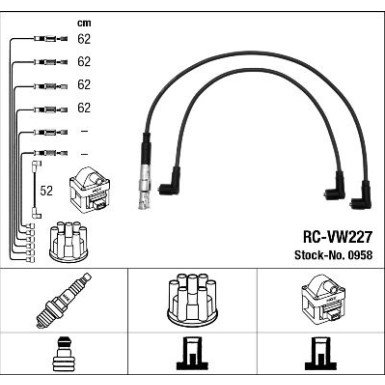 NGK | Zündleitungssatz 0958